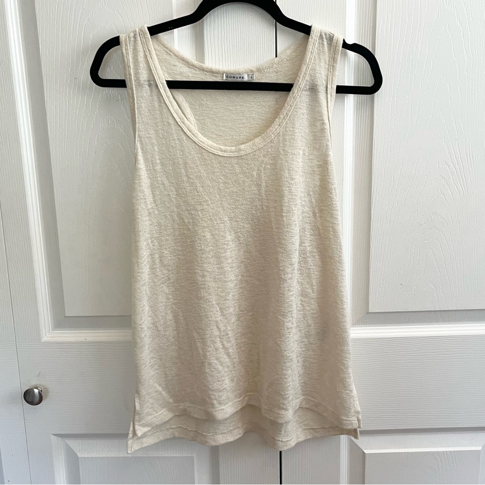 5 for $25! Comune Cream Tank Top